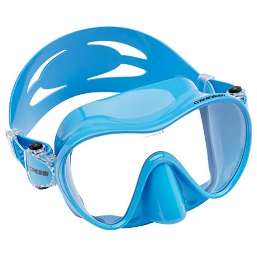 Cressi F1 Mask - Rahmenlose Maske zum Tauchen und Schnorcheln, Rosa, Klein