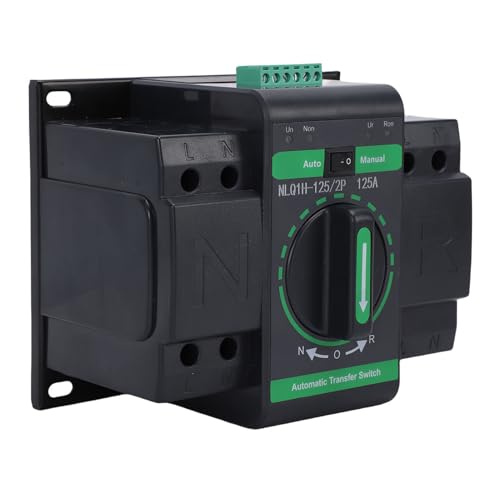 YWBL-WH 125A 2P Dual Power Automatic Transfer Switch Automatischer Manueller Umschalter mit Flammheâ€¦ – Miniatur
