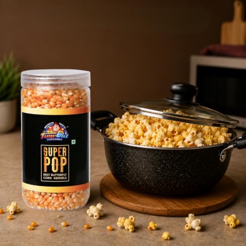 Image of Time Out Popcorn Kernels, 700g Raw Pop corn Maize, Makka Corn, Instant Popcorn