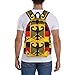 SEOCKA Germany Coat Of Arms German Flag Laptop Commuter Backpack Shoulder Bag Casual Back Pack Daypack Bags With Side Pockets For Work Travel Daily Use