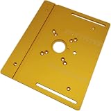 KKnoon Router Table Insert Plate Aluminum Alloy Wood Milling Flip Board Trimming Machine Engraving A