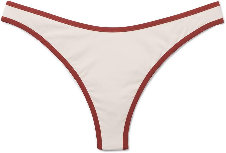 CALZEDONIA Woman's Brazilian Swimsuit Bottom Bicolor Piping