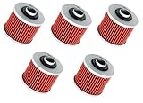 Pack of 5 Premium Oil Filters HF145 For Yamaha Raptor 700 700R V Star 1100 250 650 Virago