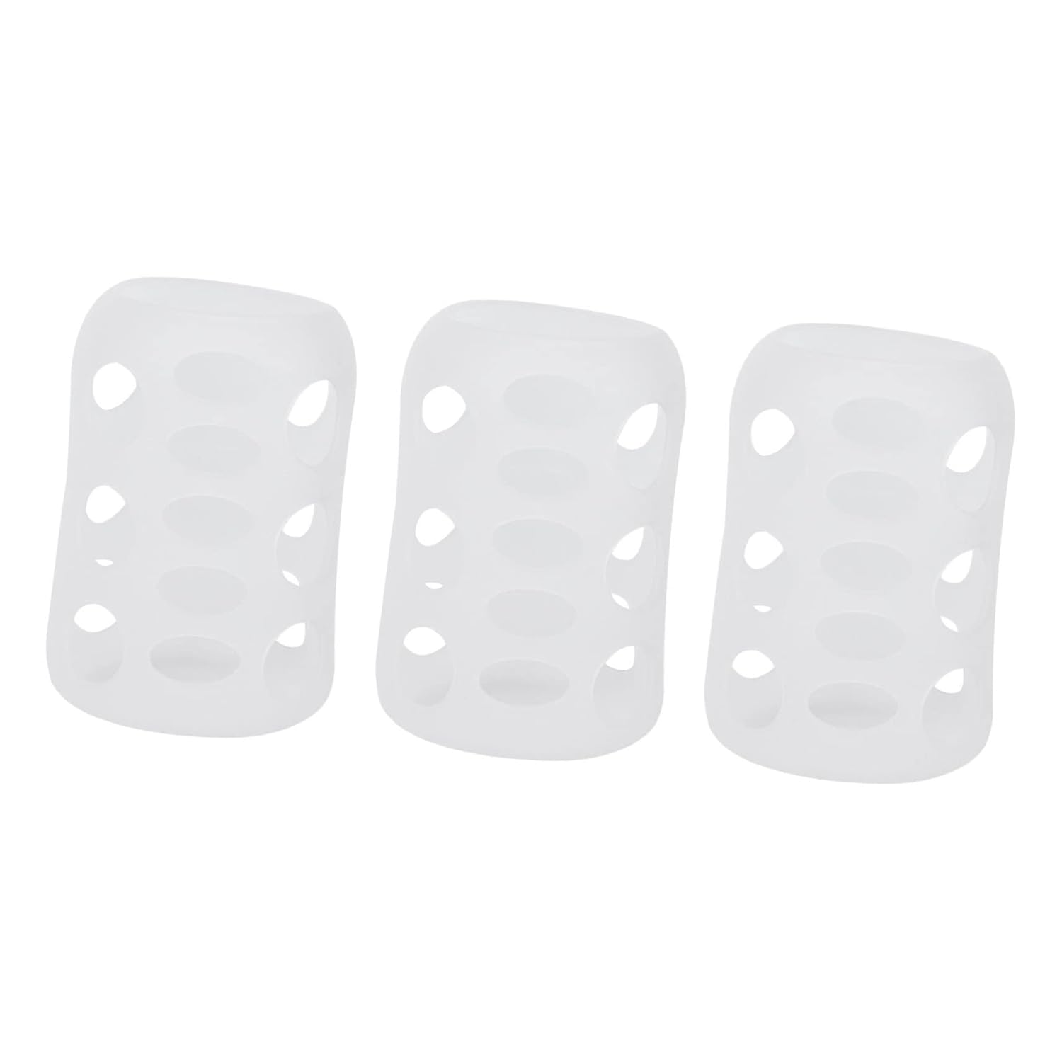 Toyvian 3pcs Silicone Bottle Sleeves Wide Mouth Scald Non Slip Protective Covers Heat Insulation Feeding Bottle Cases for Safety