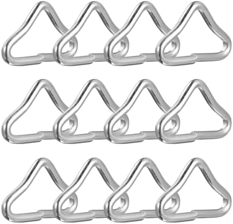 20 Pack Trampoline Triangle Buckles, Stainless Steel V Shaped Rin...