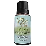 Tea Tree Essential Oil By Ovvio | Essential Oils for Holistic Health and Natural Antibacterial Healing | 100% Pure Aromatherapy Oil | Pure Oil from the Australian Tea Tree | Large 15ml