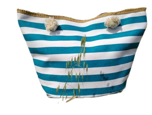 Sac de plage rayé XXL pour éviter le sable et le désordre en voyage