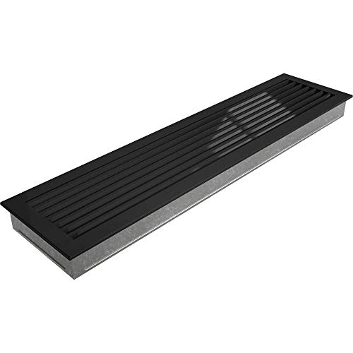 KRATKI ventilation grille FRESH, Black, 17 x 70 cm - Image 2