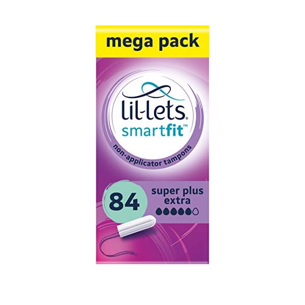Lil-Lets Super Plus Extra Tampons x 84 | 6 Packungen mit je 14 Stück | sehr starker Durchfluss, 8211136P