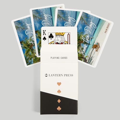 Lantern Press Palm Beach Florida Juego de Cartas Póker miniatura 6