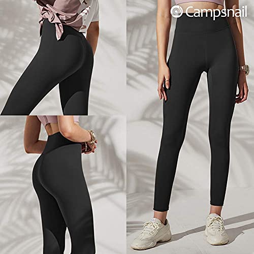 Campsnail Enkellange dameslegging, sportbroek met hoge taille, geschikt voor yoga / hardlopen / fitness / fietsen - Image 6