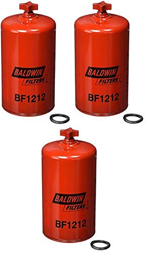 Baldwin BF1212 Heavy Duty Diesel Fuel Spin-On Filter (Pack of 3)