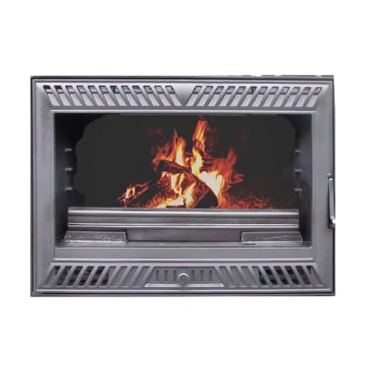 EIDER BIOMASA - INSERT INUK IRON 70 VENTILADA - Insertable de Leña Ventilado 8 kW - Compacto 52x45x69 cm - hasta 135 m³ - Eficiencia Energética Clase A - Entera en funcidión