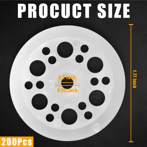 Litoexpe 200 Pieces 45Mm Plastic Washers, Load Spreading Polypropylene Washers Insulation Washers For Supporting Rigid Foam Insulation Panels And Sheets #TOP1