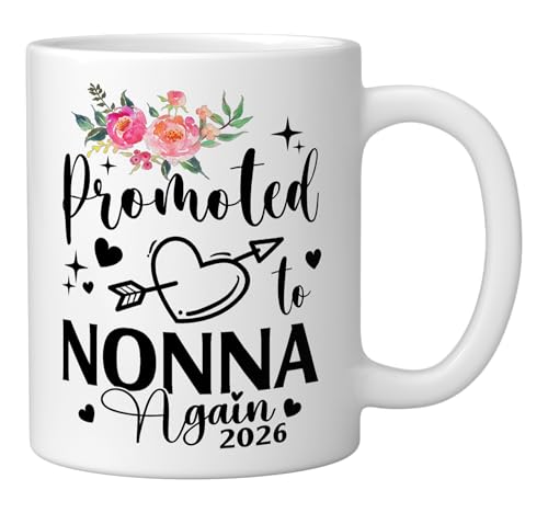 Taza de cerámica blanca con diseño floral capacidad 11 oz miniatura 2