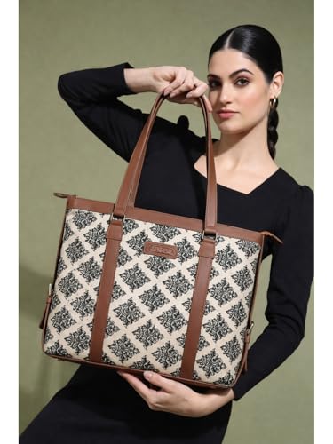 Image of Stylish Tote Bags for Office Use | Laptop Bag 15.6 inch | Purse for Women | Vegan Leather Handbag | Daily & Travel Use |