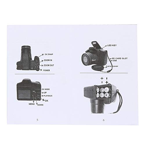 Video Camera Camcorder Digital YouTube Vlogging Camera Recorder Full HD 1080P 15FPS 24MP 2.4 Inch LCD 16X Digital Zoom Camcorder [Ship from US] - Thumbnail 3
