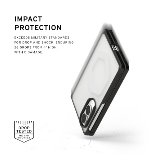 Image of Urban Armor Gear UAG Compatible with Galaxy Z Fold 8 Case, Mouve - Magnetic Charging Two-Piece Open-Hinge Design, Air-Soft Corners, Military-Grade Drop Tested - Ice