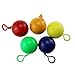 ISusser Disposable Emergency Raincoats, Colorful Rain Poncho with Hook Portable Ball(Set of 5)