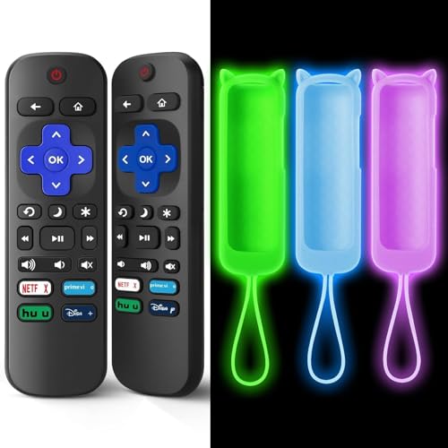 Télécommande Roku perdue ? Lot de 5 universelles TCL Hisense avec coque silicone