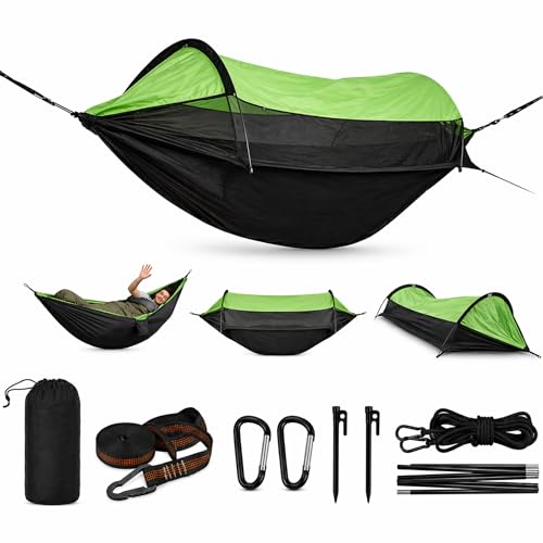 Camping Hammock Tent with Mosquito Net & Rainfly...