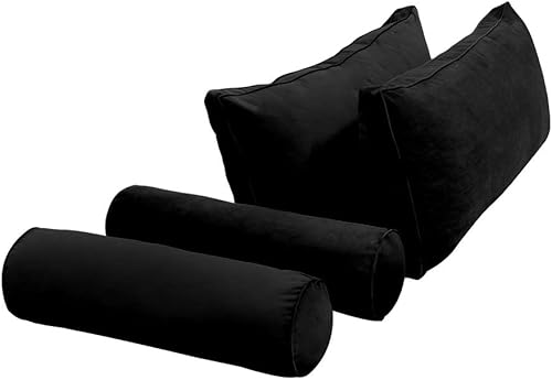 Miniatura 3 de Prolinemax Style V2 AD374 - Sábana bajera ajustable de cojín de terciopelo para interiores, tamaño individual, solo funda, AD374