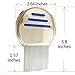 2 Pcs Stainless Steel Lice & Dandruff Comb,Fine Tooth Comb