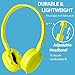 Maeline Kids Headphones Bulk 10 Pack On-Ear Adjustable Headphones for School Classroom (K-12 - College) Library, Travel, Wired 3.5mm Jack for Chromebooks, Tablets, Laptop, Computer - Multi Color