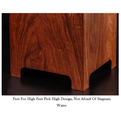 Seau à parapluie en bois massif design traditionnel carré