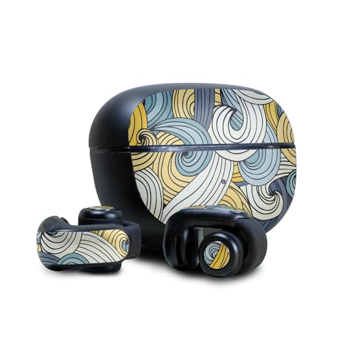 Image of Headphone Skin Compatible with Bose Ultra Open Earbuds - Turbulence - Premium 3M Vinyl Protective Wrap Decal Cover - Easy to Apply | Crafted in The USA by MightySkins