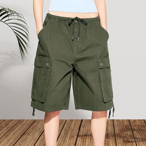Short en jean avec poche cargo et cordon de serrage ajustable - 3