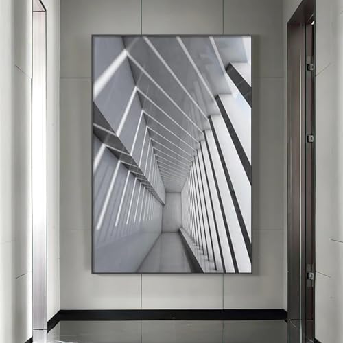 Toile architecture moderne 80x110 cm HD peinture sans cadre pour salon