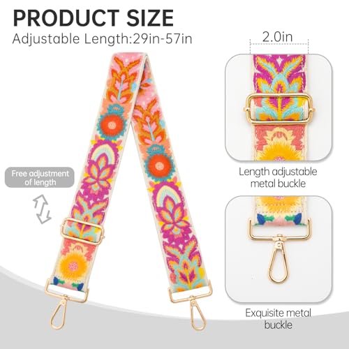 Image of Purse Straps Replacement Crossbody Wide Bag Strap for Purses Adjustable Shoulder Straps for Women Bags