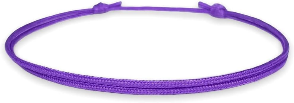 Adjustable Cord Bracelet- Colorful Unisex Adult Water-Resistant Nylon String Bracelets & Boho Surfer Jewelry for Men & Women - 28 Colors, Unisex Durable Design