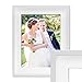Produktbild PHOTOLINI 3D-Bilderrahmen tief Objektrahmen 50x70 cm Weiss zum Befüllen für Gegenstände mit Passepartout Modern