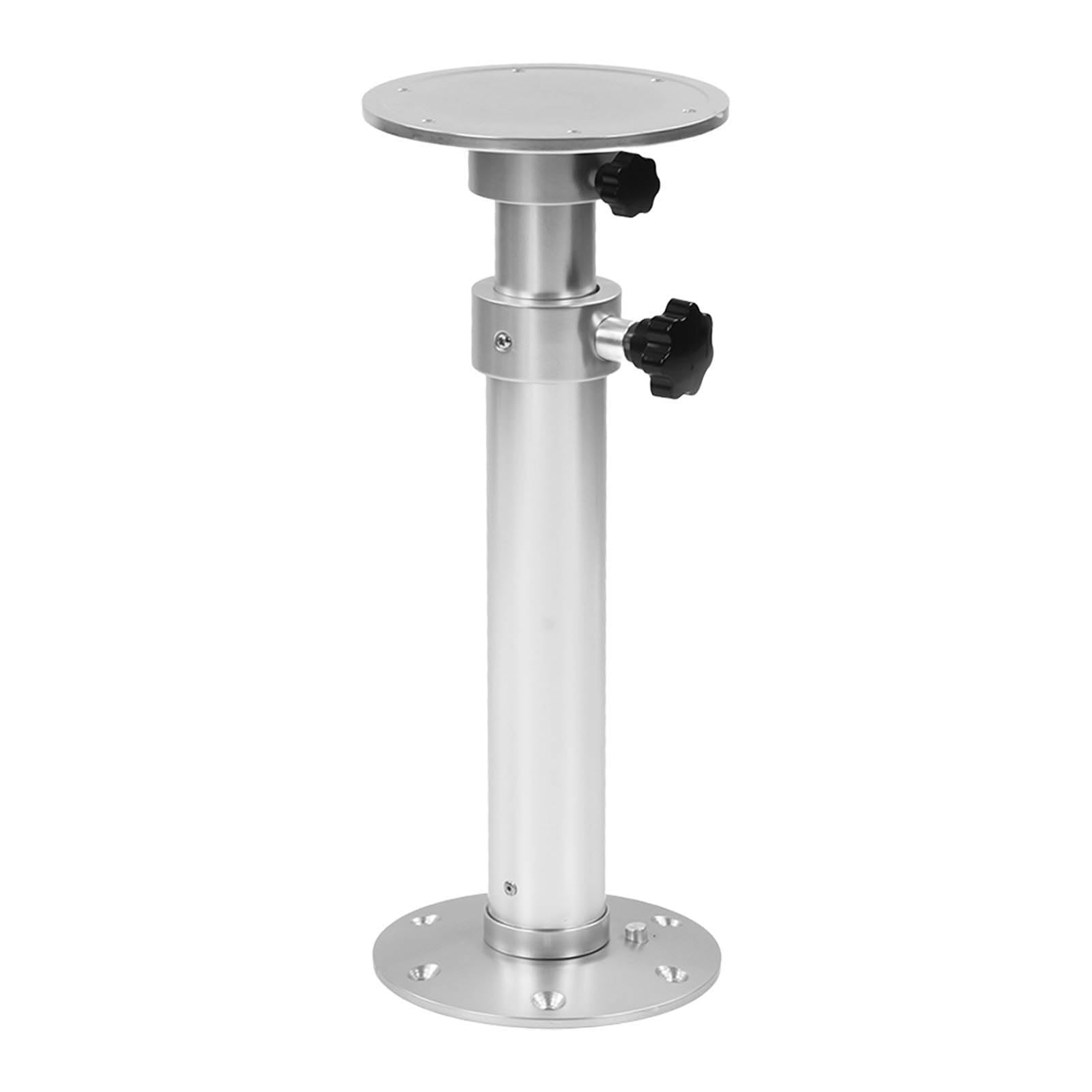 Verstellbares Tischbein, stabiles Teleskop-Tischbein, silbernes Aluminium-Stützbein für Wohnmobil, Boot, Yacht, Zuhause, Büro