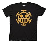 Ripple Junction One Piece Trafalgar Law Pirate Symbol Anime Adult T-Shirt Black