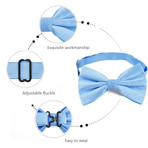 Set de corbatín, pañuelo y mancuernas para hombre miniatura 3