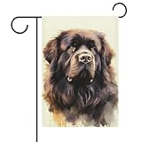 Neuf&land-Aquarell-Gartenflaggen, 47 x 32 cm, strapazierfähiges Leinen, Weihnachtsdekoration für drinnen & draußen, Haus, Garten, Festbedarf