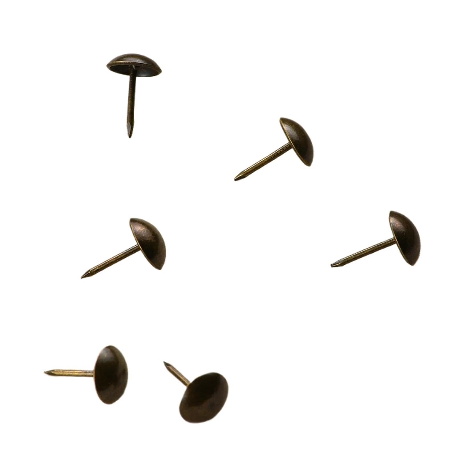 Antique Copper Sofa Nails 500pcs 11x17mm Thickened Round Head Upholstery Tacks