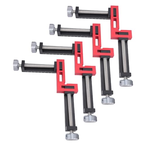 Srliya Sincón de la Abrazadera de la Esquina Clava de Posicionamiento de 90 Grados y la Abrazadera de ángulo Recto Ajustable para la Carpintería de la Madera