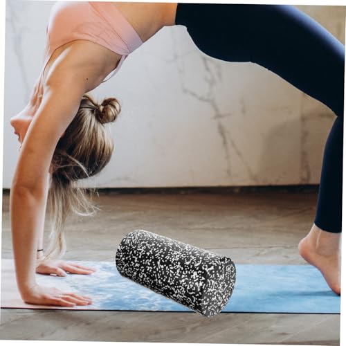 Rodillo de espuma para yoga y masaje muscular, ligero y de alta densidad con superficie acanalada antideslizante para entrenamiento físico y piernas miniatura 7
