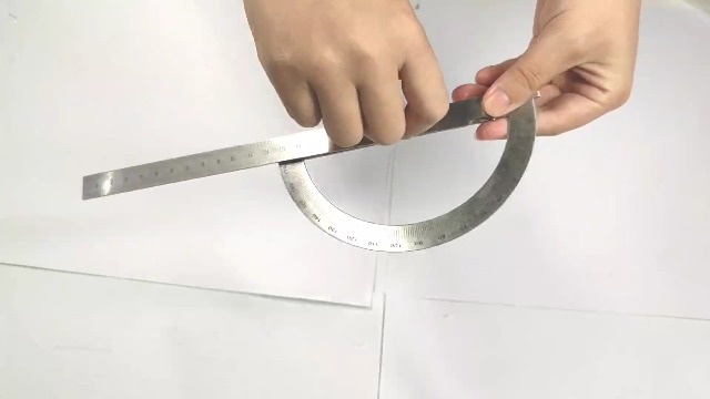 Transportador Protractor 180° Acero Inoxidable con Regla 150mm miniatura 7