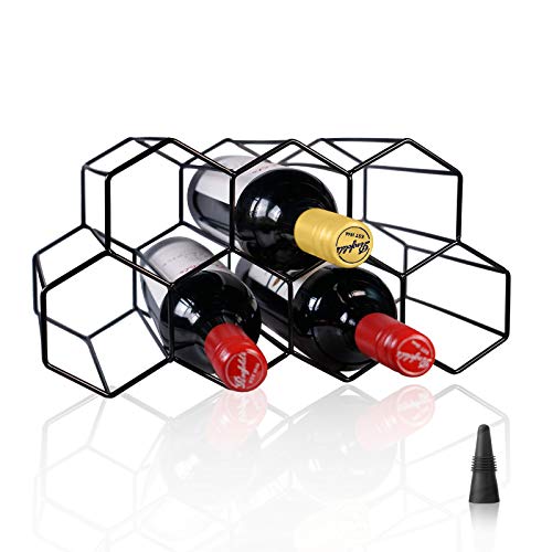 Wine Racks Countertop Wine Rack Freestanding Floor Wine Holders Stands for Counter, Metal Wine Rack, Wine Bottle Rack, Wine Storage Racks Countertop Bottle Holder ,Table Top Wine Rack for Bar Cabinet