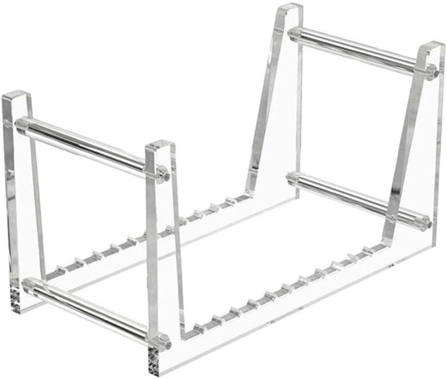 Cd Rack Tabletop Acrylic Storage Stand - Lp Rack Shelf for 12”Or 7”Singles, Holds Up to 50 Album,