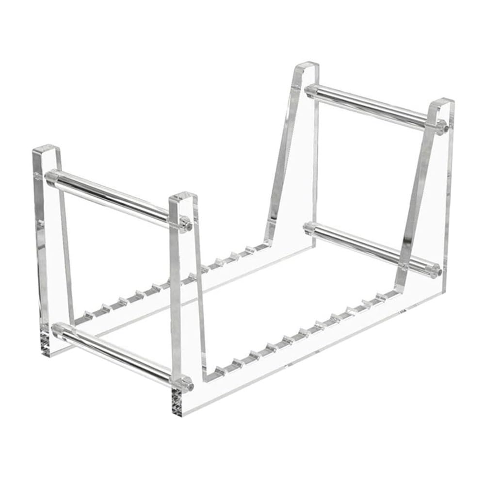 RYUQW3RE Cd Storage Rack Tabletop Acrylic Storage Stand - LP Rack Shelf for 12”or 7”Singles, Holds up to 50 Album