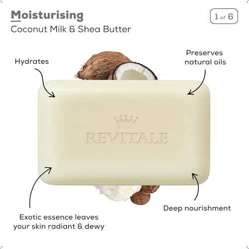 Revitale Natural Soap Bars Set - 6 x 100g for Daily Cleansing - Image 3