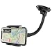 Produktbild MONTOLA® Universal Handy Autohalterung Smartphone & Navi - kompatibel mit Tomtom Garmin KFZ-Halterung mit Schwanenhals und Kugelgelenk passend für jedes Auto