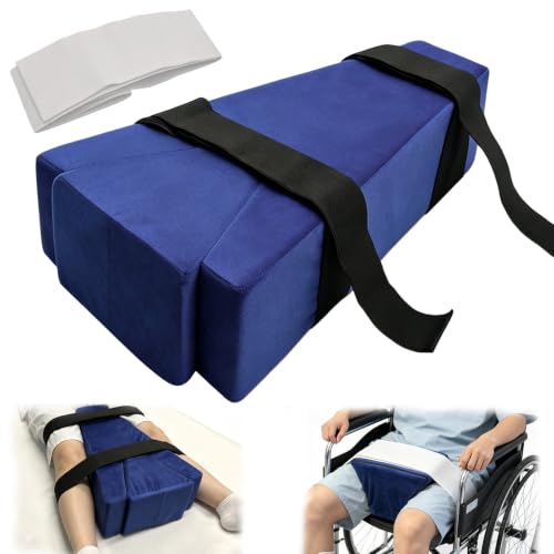 CRAURU 2-in-1 Abduction Pillow for Hip Replacement with Knee Separator Pillow High-Density Foam Abductor Pillows After Surgery for Sit & Lie Prevent Hip Dislocation