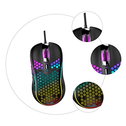 Ratón USB para gaming ergonómico OSALADI con estructura hueca ventilada 3
